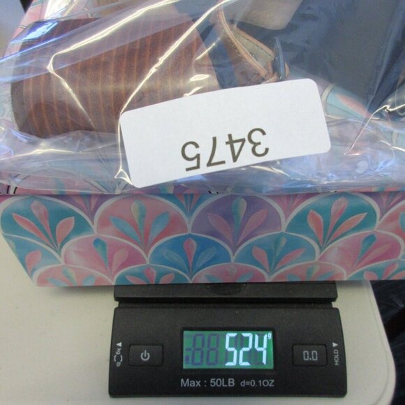 Vince Camuto Brianny Suede Slingback Peep Toe Heel Women 7.5 Blue High Heels 524 - Picture 12 of 12